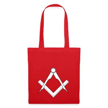 construire chantier de construction mécanique artisan maurer69 - Sac en tissu - rouge - Devant
