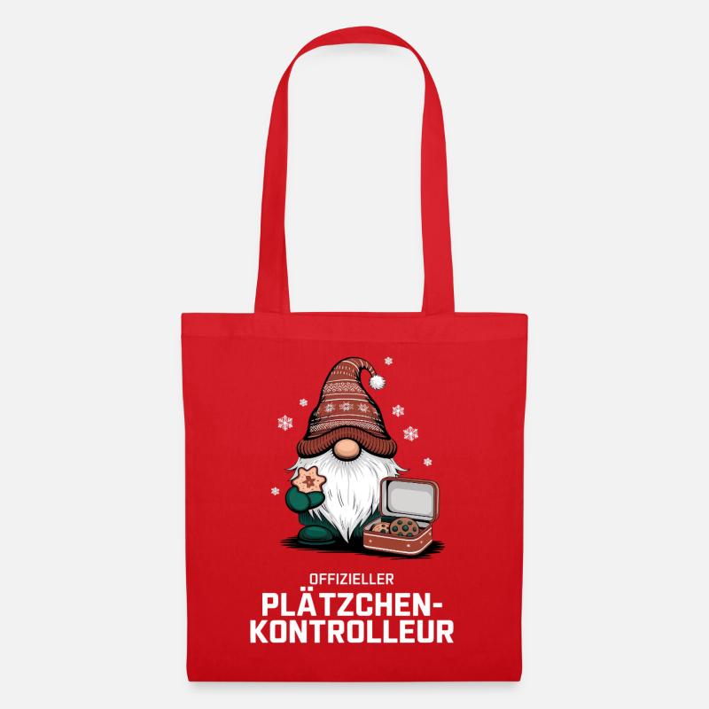 Official Cookie Inspector Gnome - Tote Bag - red