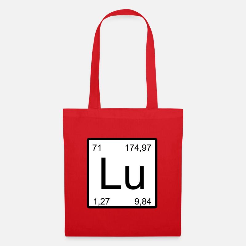Lu Element Kunst Minimal Chemie - Stoffbeutel - Rot