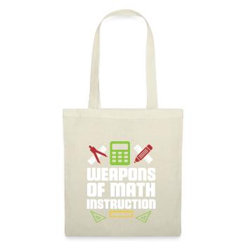 Mathe Mathematik Lehrer GEschenk - Stoffbeutel - Rot - Vorne