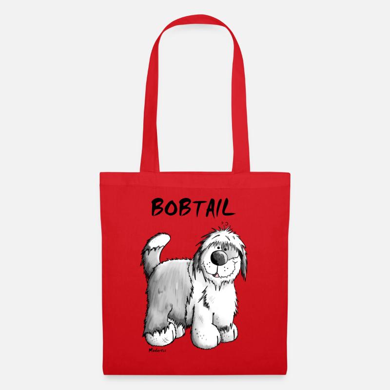 Bob der Bobtail - Stoffbeutel - Rot