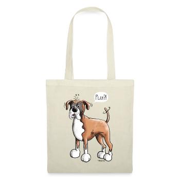 Woof Deutscher Boxer - Boxer Allemand - Sac en tissu - rouge - Devant
