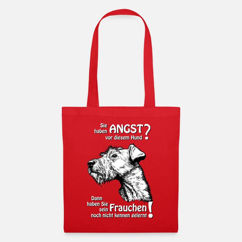 Angst vor Irish Terrier? Frauchen - Stoffbeutel - Rot