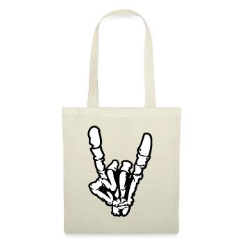 Rock'n'Roll- oder Heavy-Metal-Handzeichen * - Stoffbeutel - Rot - Vorne