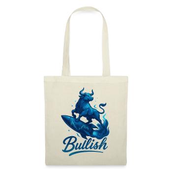 Stock Bull Bull Chart Profit Raktete Gift - Sac en tissu - rouge - Devant