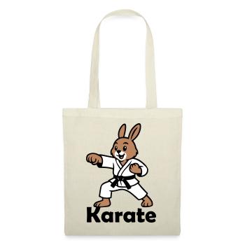 Karate Rabbit - Tote Bag - red - Front
