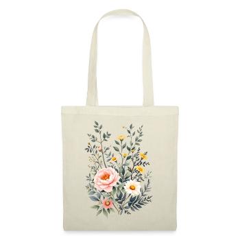 Boho Flowers – Blooming Harmony - Tote Bag - red - Front