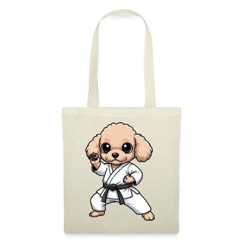 Karaté Caniche Chien Arts Martiaux Confiance en soi - Sac en tissu - rouge - Devant