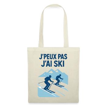 J'peux pas j'ai ski - Sac en tissu - rouge - Devant