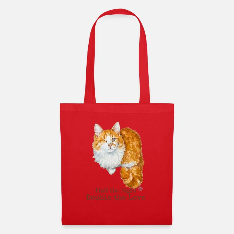 Half the Sight Double the Love - Tote Bag - red