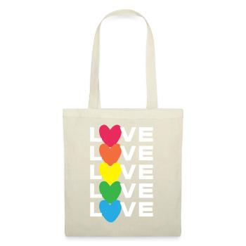 LGBT-Pride-Monat – Liebe ist Liebe - Stoffbeutel - Rot - Vorne