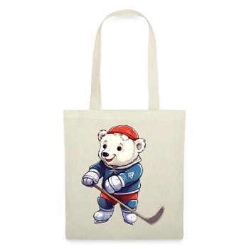 Polar Bear Hockey Player - Tote Bag - red - Front