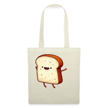 Happy Toast saute joie paix - Sac en tissu - rouge - Devant