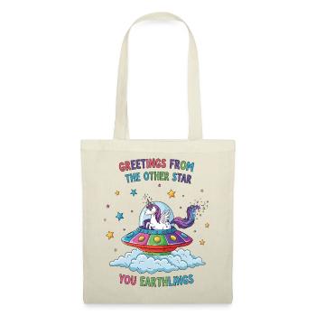 Unicorn from space - Tote Bag - red - Front