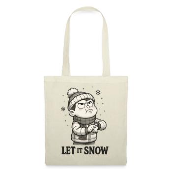 Que neige ironie - Sac en tissu - rouge - Devant