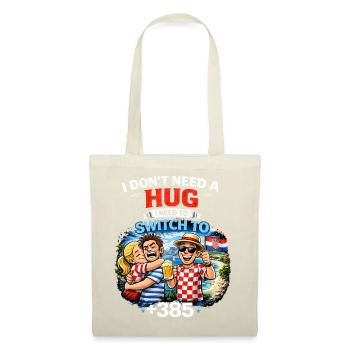 No Hug, move to Croatia +385 - Tote Bag - red - Front