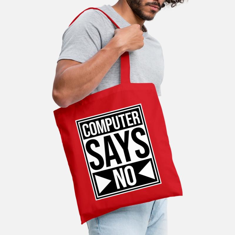 Computer Says No Lustig Programmierer Nerd Technik Stoffbeutel
