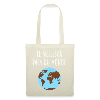 Papa du Monde - Sac en tissu - rouge - Devant
