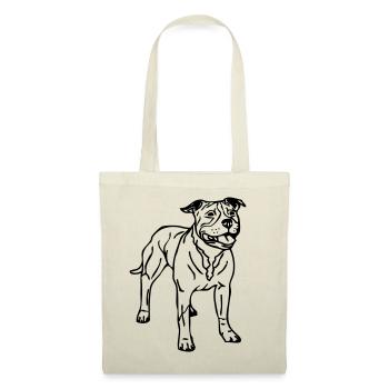 americanstaffy1a - Sac en tissu - rouge - Devant