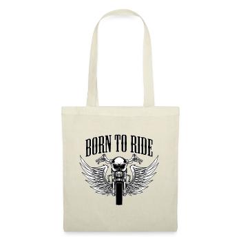 MOTORRAD BIKER ROCKER BORN TO RIDE - Stoffbeutel - Rot - Vorne