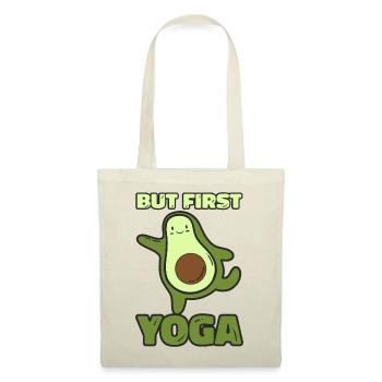 But first Yoga-Funny Yoga Avocado Design - Tote Bag - red - Front