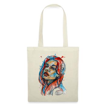 Jasmine illustration watercolor carographic - Tote Bag - red - Front