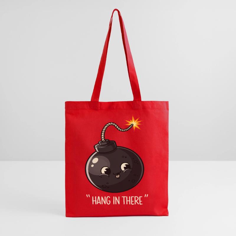 Kawaii Exploding Bomb Comic Design Tote Bag