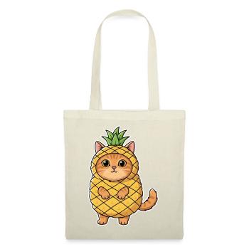 Pineapple Cat - Tote Bag - red - Front