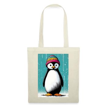 Pinguin - Stoffbeutel - Rot - Vorne