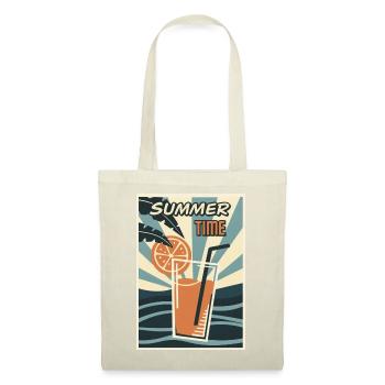 Boisson Orange d’été rétro - Sac en tissu - rouge - Devant