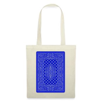 Geometric Playing Card Vector Art Blue - Tote Bag - red - Front