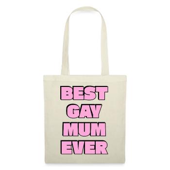 Best Gay Mum Ever Bold Pink Text - Tote Bag - red - Front