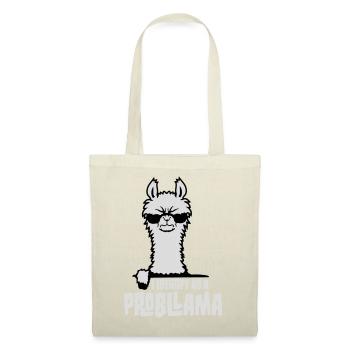 I Identify As A Probllama Cool Lama Problem Spruch - Tote Bag - red - Front