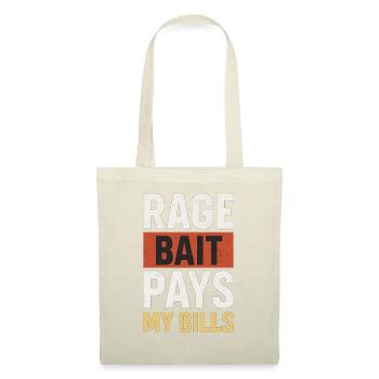 Rage Bait Pays My Bills, Funny Meme  - Tote Bag - red - Front