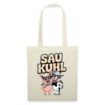 Sow Cool Pig And Cow With Sunglasses - Tote Bag - red - Front