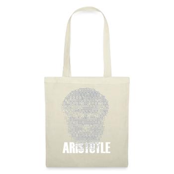 Pixel Aristoteles-Kopf-Mosaik - Stoffbeutel - Rot - Vorne