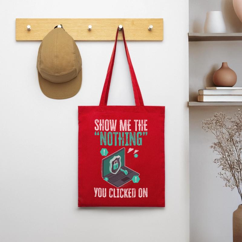 Funny Cybersecurity IT Support IT Security Network Tote Bag