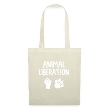 Animal Liberation Animaux Liberté Droits des animaux Protection - Sac en tissu - nature - Devant