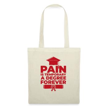 A degree forever Phd Student Geschenk - Stoffbeutel - Rot - Vorne