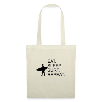 Eat Sleep Surf Repeat Surfing Surfing - Tote Bag - red - Front