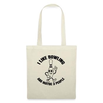 Bowling Bowler Bowling Gift Bowling Ball Cone - Tote Bag - red - Front