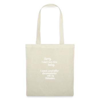 I watch documentaries with my Chihuahua - Tote Bag - red - Front