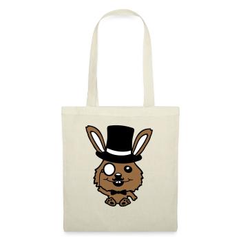 Sir Bunny Monocle Glasses Beard Top Hat Mr. Mr. - Tote Bag - red - Front