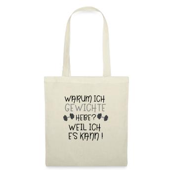 lift weights - Tote Bag - red - Front