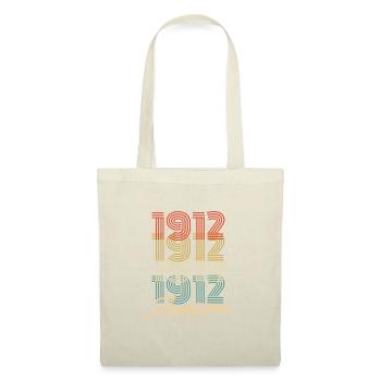 Funny Birthday Awesome 1912 - Stoffbeutel - Rot - Vorne