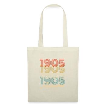Funny Birthday Awesome 1905 - Stoffbeutel - Rot - Vorne