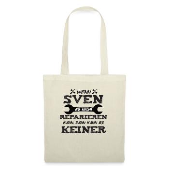 Wenn Sven es nicht reparieren kann! - Stoffbeutel - Rot - Vorne