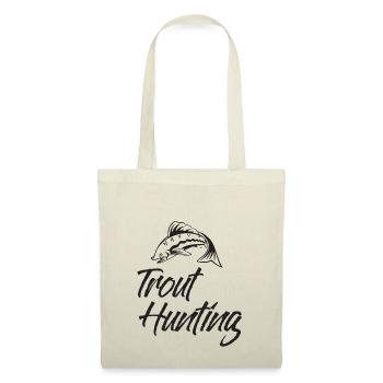 Angler - Angelsport - Forelle - Geschenk - Stoffbeutel - Rot - Vorne