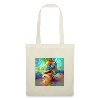 Colorful vibrant psychedelic swirls - Tote Bag - red - Front