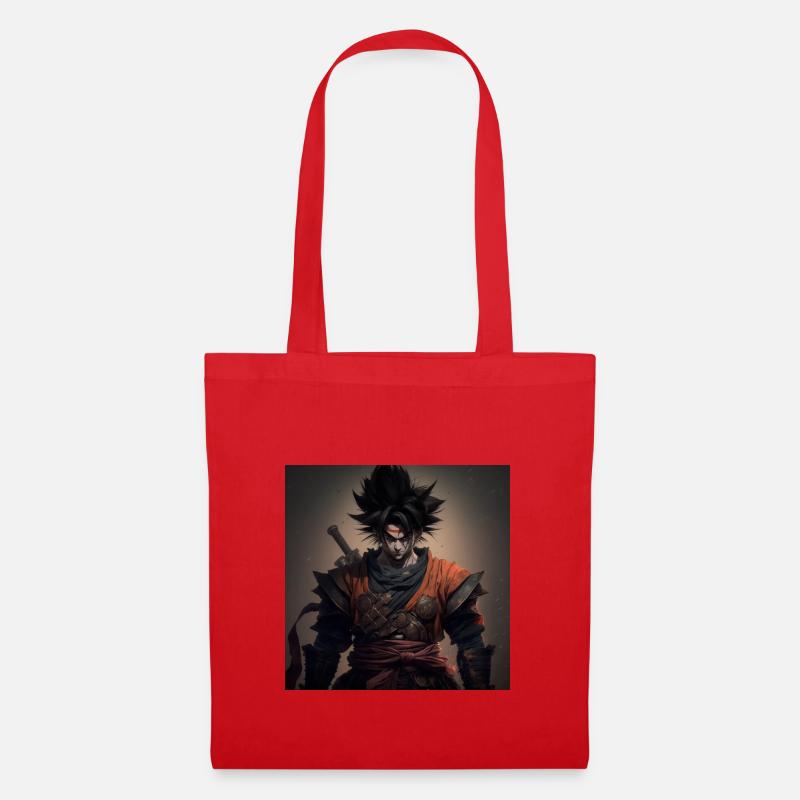 Samurai Monkey Fighter - Tote Bag - red